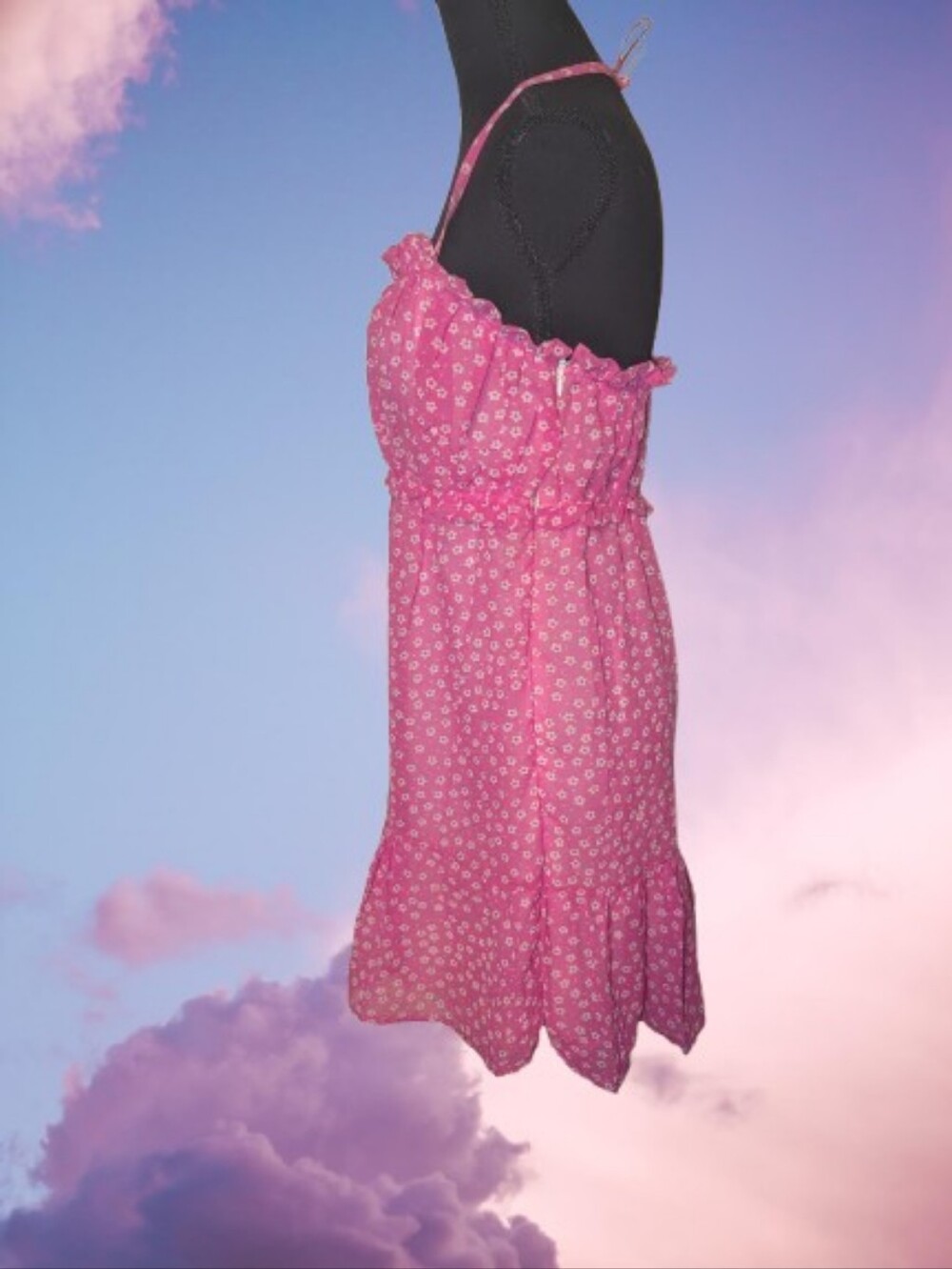 Y2K Fairy Babydoll Pink Dress - Picture 3 of 12